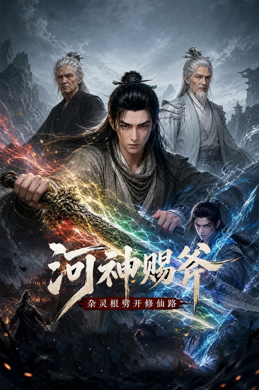 河神赐斧,杂灵根劈开修仙路